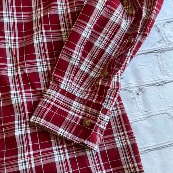 Wrangler XLT Button Down Plaid Mens Shirt - Picture 5 of 8